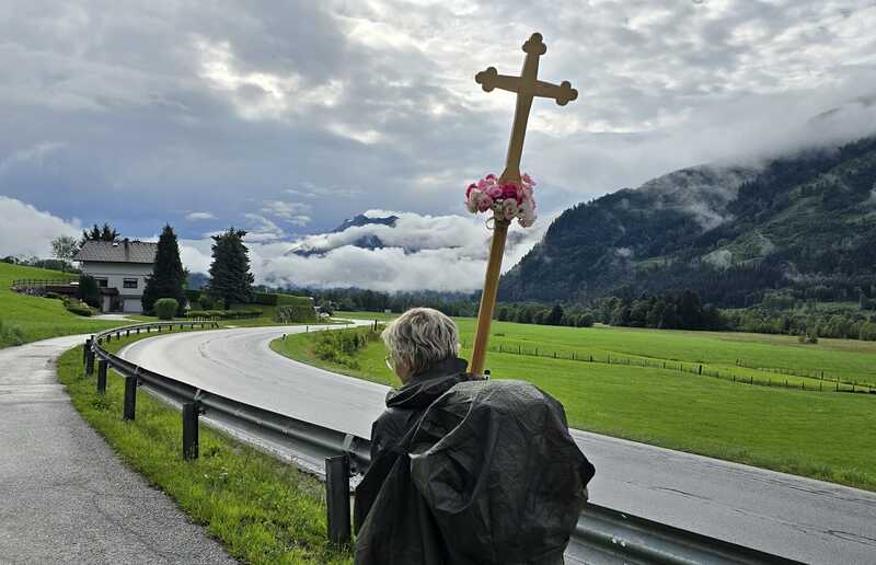 Fußwallfahrt der Pfarre Liezen nach Frauenberg.